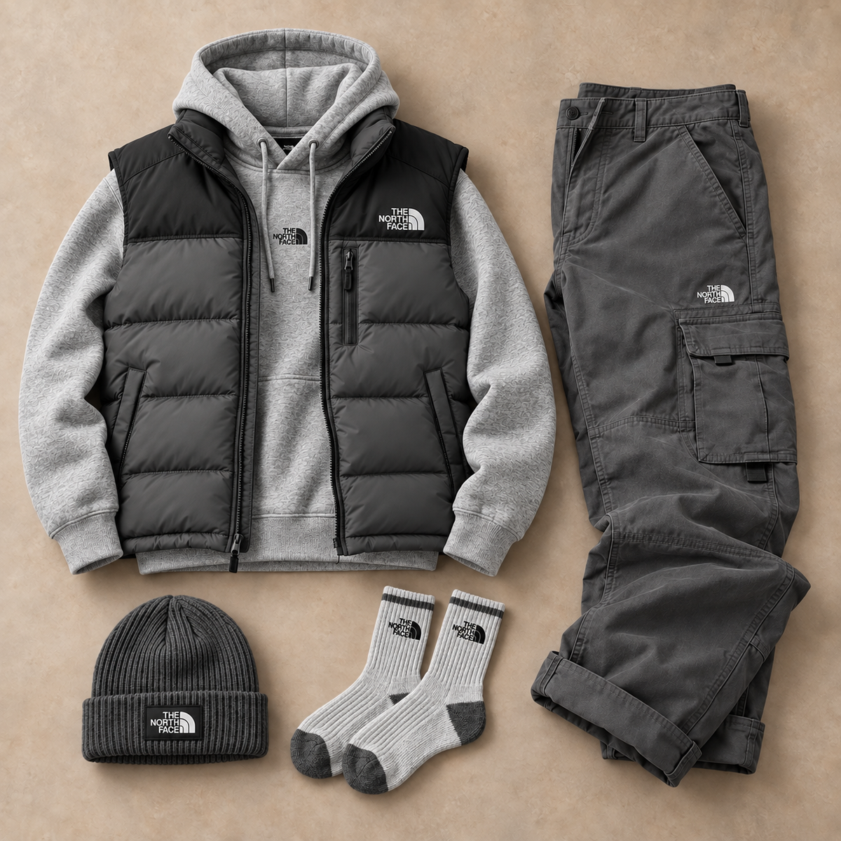 Men's Casual Windproof Down Set