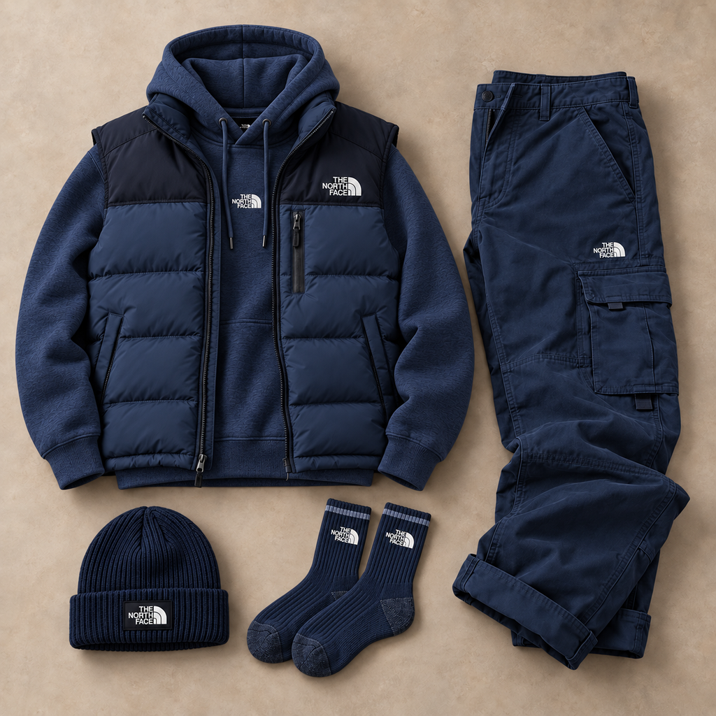 Men's Casual Windproof Down Set