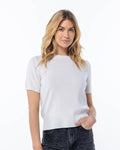 Short Sleeve Cashmere Crew